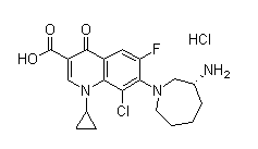 Cas no.405165-61-9 98% Besifloxacin hydrochloride